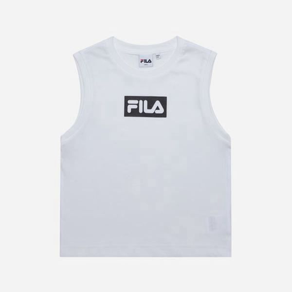 Camisetas Manga Corta Fila Mujer Blancas - Sleeveless - España 759204QTM